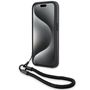 BMW Signature Leather Wordmark Cord case for iPhone 15 Pro - black, BMW 3666339232672 3666339232672