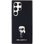 Karl Lagerfeld Silicone Ikonik Metal Pin case for Samsung Galaxy S23 Ultra - black, Karl Lagerfeld 3666339242282 3666339242282