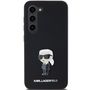 Karl Lagerfeld Silicone Ikonik Metal Pin case for Samsung Galaxy S23 - black, Karl Lagerfeld 3666339242268 3666339242268