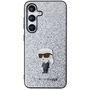Karl Lagerfeld Fixed Glitter Ikonik Logo Metal Pin case for Samsung Galaxy S24+ - silver, Karl Lagerfeld 3666339242121