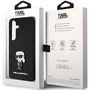 Karl Lagerfeld Fixed Glitter Ikonik Logo Metal Pin case for Samsung Galaxy S24+ - black, Karl Lagerfeld 3666339242091 3666339242091