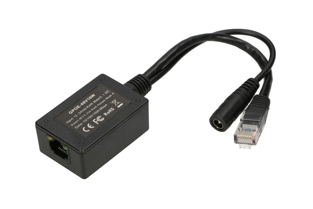 Extralink 1 Port | PoE Inverter | Input 1x 1000Mb/s RJ45/Jack 10-30V, Output 48V, EXTRALINK EX.14671 5903148914671