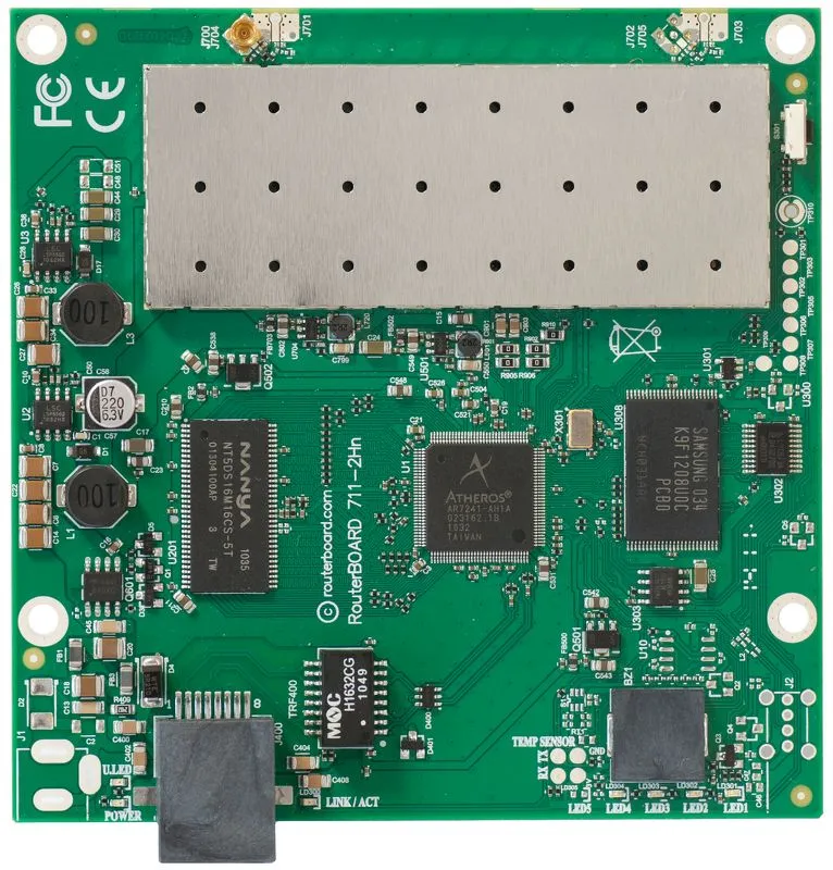 MikroTik RB711-2HND | WiFi Router | 2,4GHz, 1x RJ45 100Mb/s, 1x MMCX, MIKROTIK RB711 DUAL L3 2.4