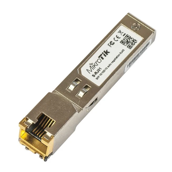 MikroTik S-RJ01 | SFP Module | 1,25Gb/s, RJ45, 100m, MIKROTIK S-RJ01 4752224005090