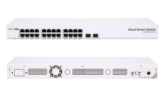 MikroTik CRS326-24G-2S+RM | Switch | 24x RJ45 1000Mb/s, 2x SFP+, MIKROTIK CRS326-24G-2S+RM 4752224002198