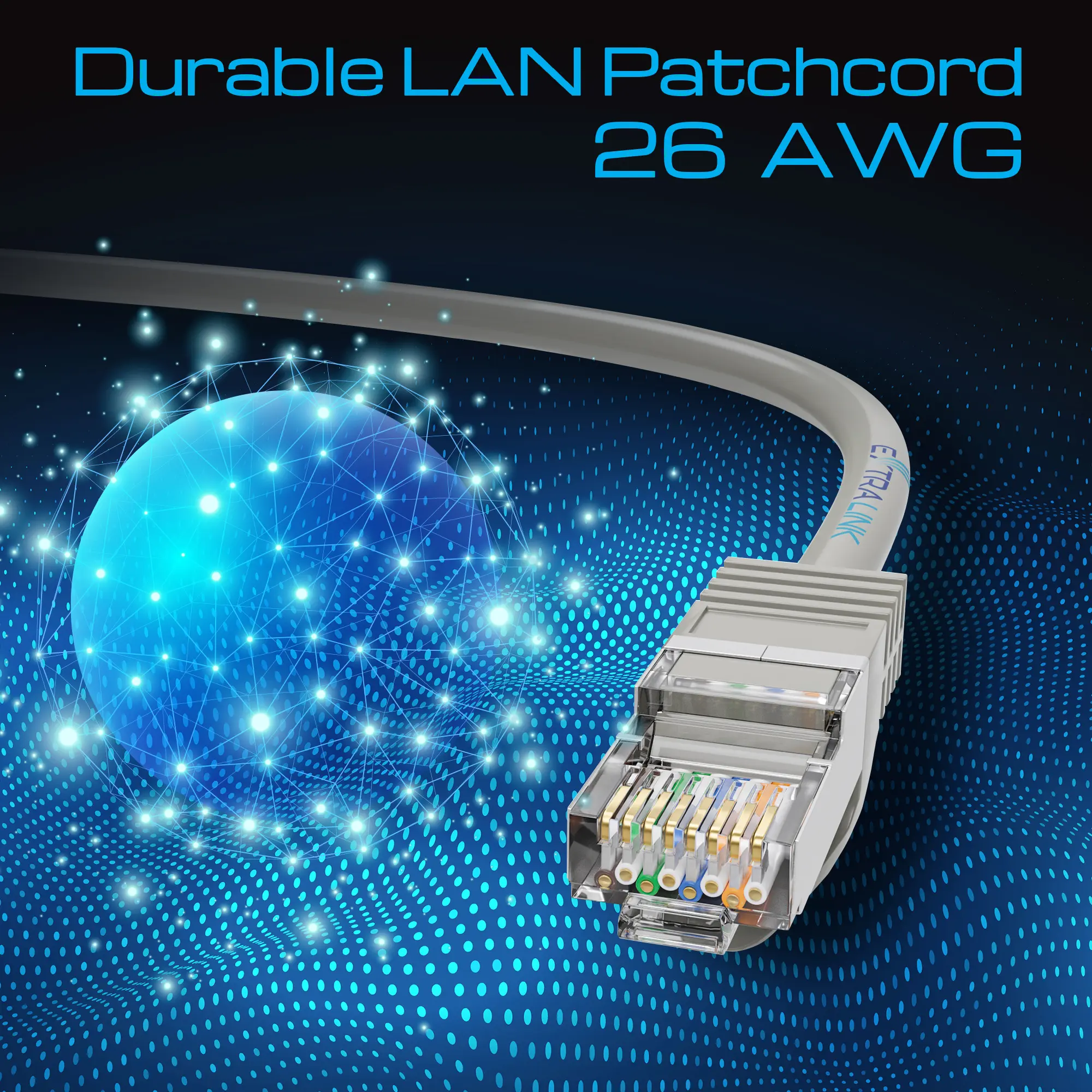 Extralink Kat.5e UTP 3m | LAN Patchcord | Copper twisted pair, EXTRALINK EX.7683 5902560367683