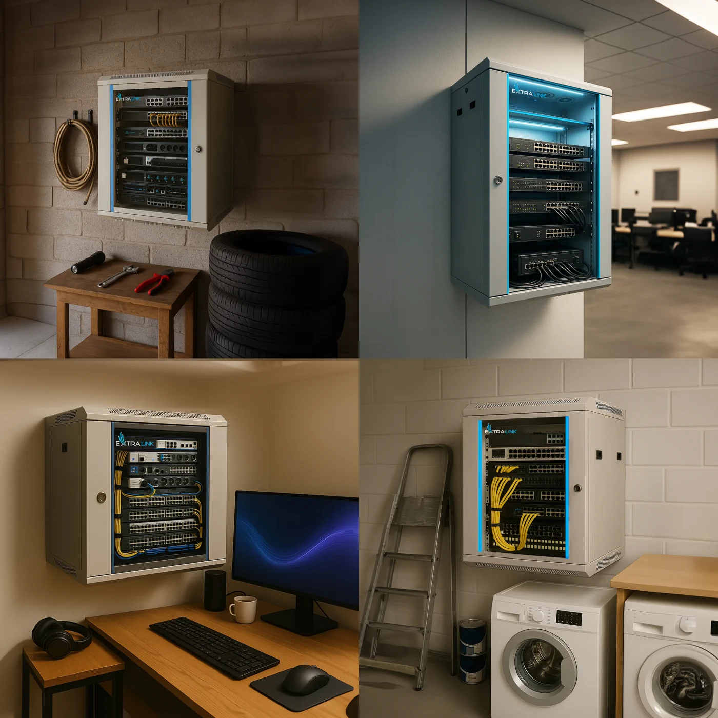 Extralink 6U 600x450 Gray | Rackmount cabinet | wall mounted, EXTRALINK EX.8550 5902560368550
