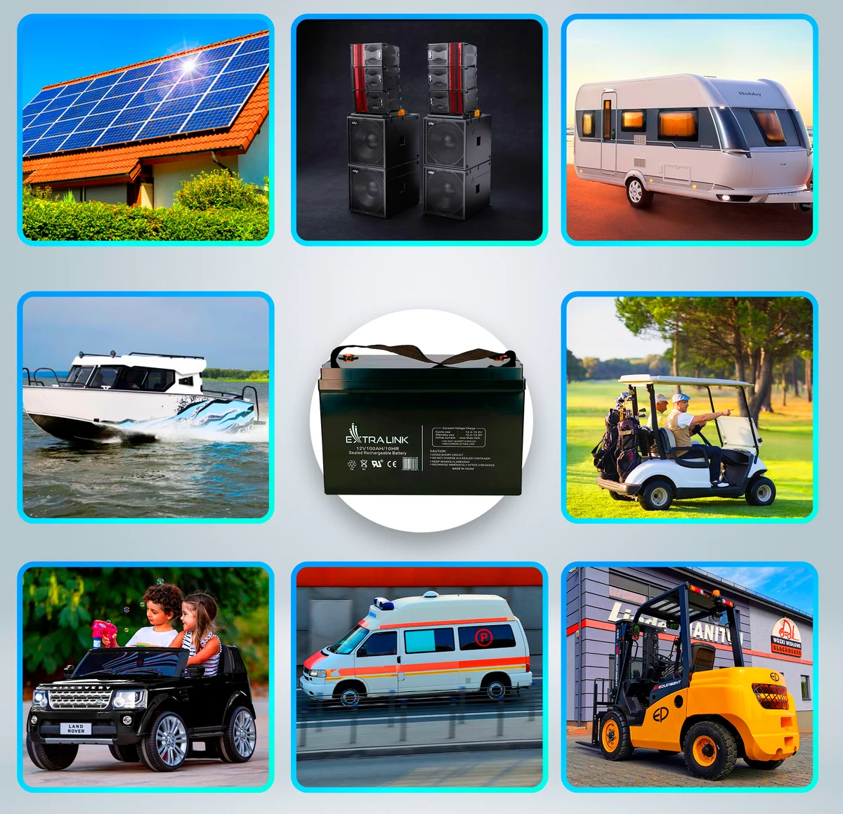 Extralink AGM 12V 100Ah | Accumulator | maintenance free, EXTRALINK EX.9786 5902560369786