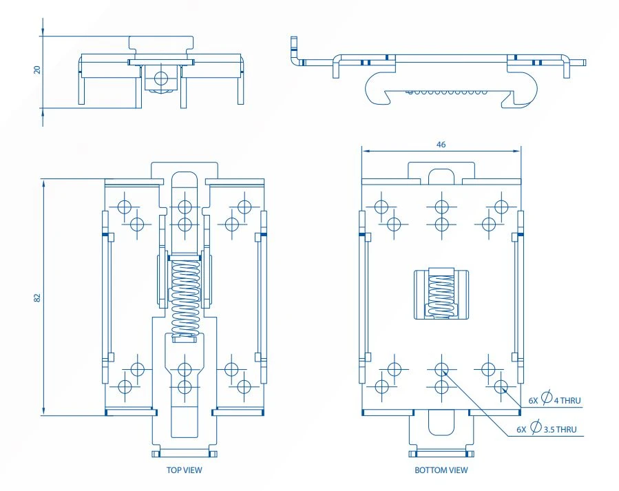 Teltonika 088-00267 | Compact DIN rail kit | for Teltonika routers, PR5MEC00, TELTONIKA TELTONIKA DIN RAIL PR5MEC00 4779051840915