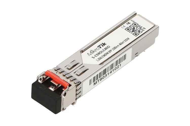 MikroTik S-C59DLC40D | SFP Module | CWDM, 1,25Gb/s, 1590nm, 2x LC, 40km, DDM, Single mode, MIKROTIK S-C59DLC40D 5903148917887