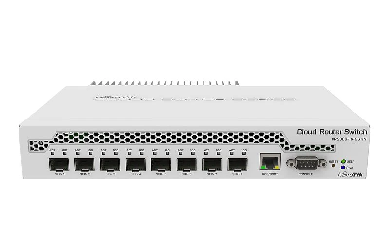 MikroTik CRS309-1G-8S+IN | Switch | 1x RJ45 1000Mb/s, 8x SFP+, MIKROTIK CRS309-1G-8S+IN 4752224002143