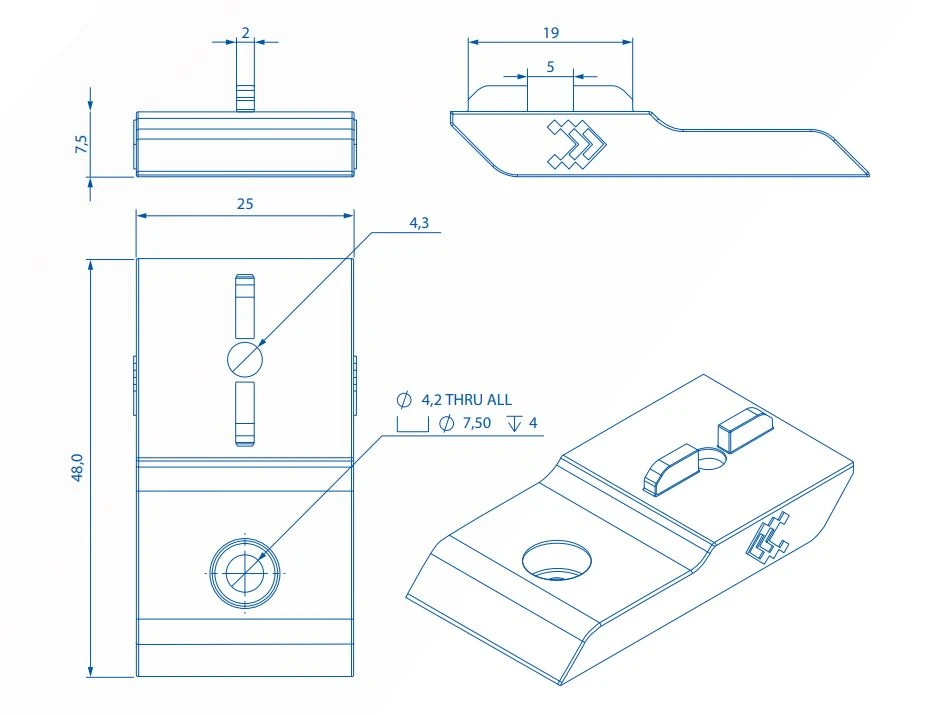 Teltonika PR5MEC12 | Furface mounting kit | for Teltonika routers, TELTONIKA TELTONIKA SURFACE KIT PR5MEC12 4779051841042