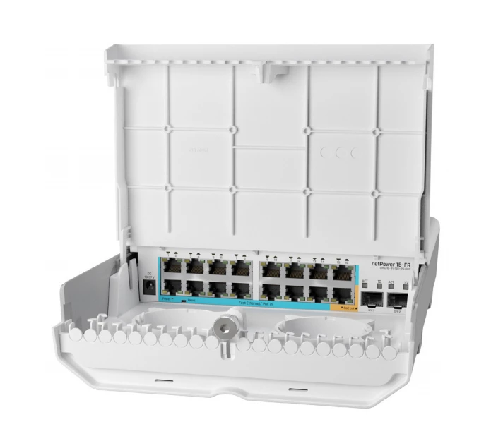 MikroTik netPower 15FR CRS318-1Fi-15Fr-2S-OUT | Switch | 16x RJ45 100Mb/s, 2x SFP, MIKROTIK CRS318-1FI-15FR-2S-OUT 4752224002181