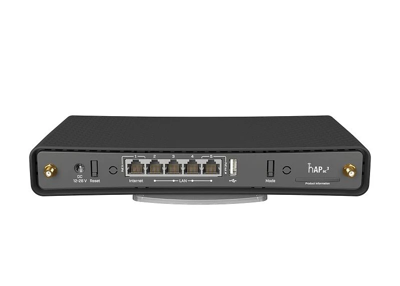 MikroTik hAP ac3 RBD53iG-5HacD2HnD | WiFi Router | AC Dual Band, 5x RJ45 1000Mb/s, 1x PoE, 1x USB, MIKROTIK RBD53IG-5HACD2HND
