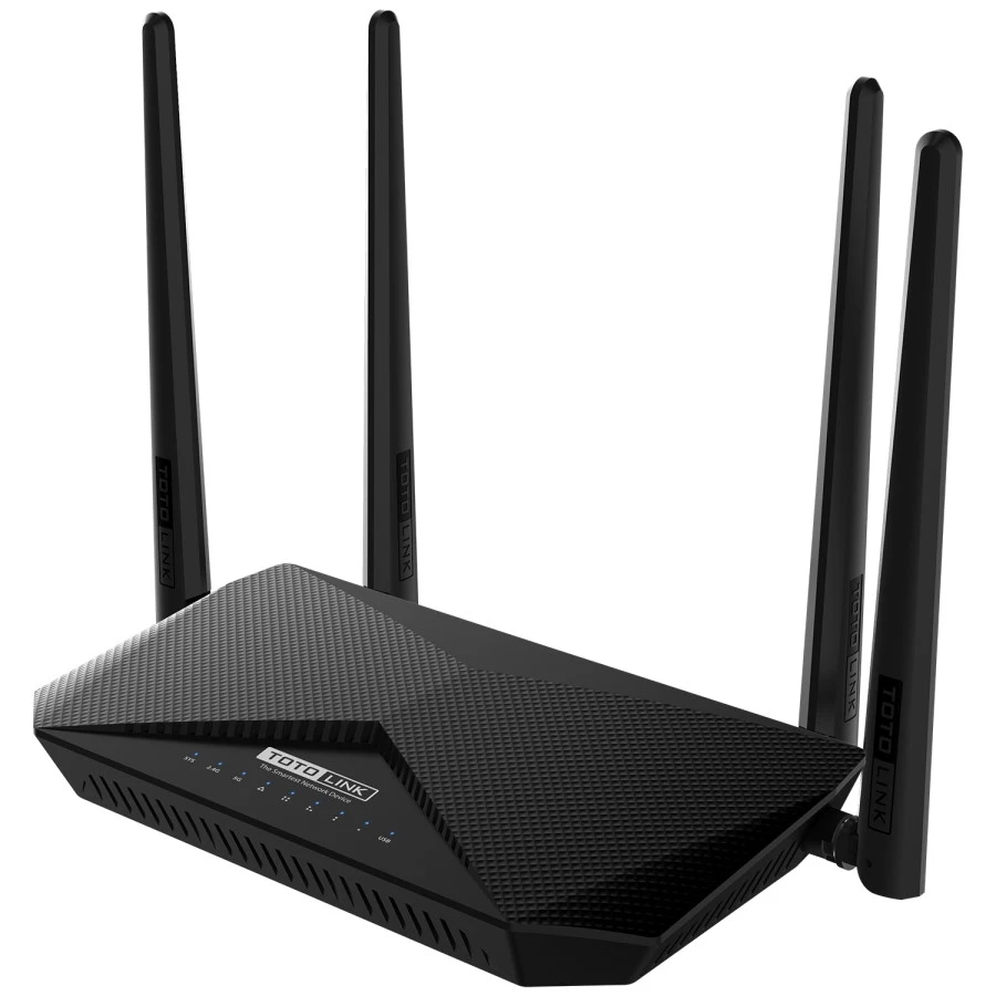 Totolink A3002RU V3 | WiFi Router | AC1200, Dual Band, MU-MIMO, 5x RJ45 1000Mb/s, 1x USB, TOTOLINK A3002RU V3 6952887470275