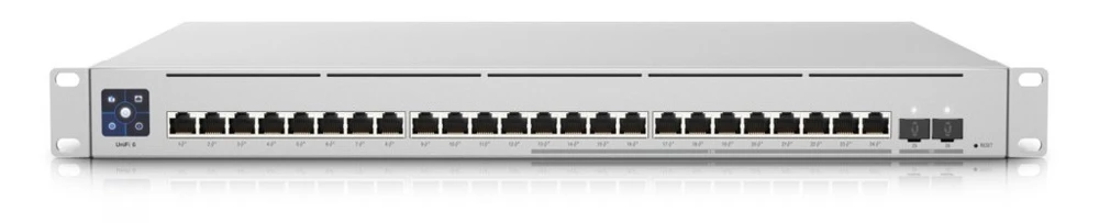 Ubiquiti USW-Enterprise-24-PoE | Switch | 12x RJ45 2.5Gb/s PoE+, 12x RJ45 1000Mb/s PoE+, 2x SFP+, L3, 400W, UBIQUITI USW-ENTERPRISE-24-POE-EU 0810010073068