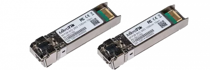 MikroTik XS+2733LC15D | SFP/SFP+/SFP28 Module | 1/10/25Gb/s, SM, 15km, 1270nm + 1330nm, MIKROTIK XS+2733LC15D 5906168636448