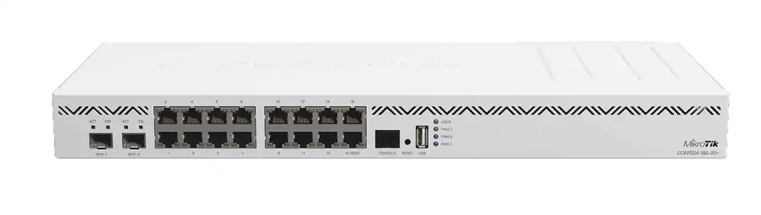 MikroTik CCR2004-16G-2S+ | Router | 16x RJ45 1000Mb/s, 2x SFP+, MIKROTIK CCR2004-16G-2S+ 4752224007704