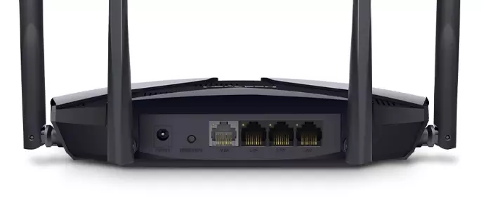 Mercusys MR80X | WiFi Router | AX3000 Dual Band, 4x RJ45 1000Mb/s, MERCUSYS MR80X(EU) 6957939000646