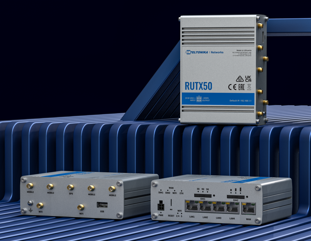 Teltonika RUTX50 | Industrial router | 5G, Wi-Fi 5, Dual SIM, 5x RJ45 1000Mb/s, TELTONIKA TELTONIKA RUTX50 000000 4779051840250