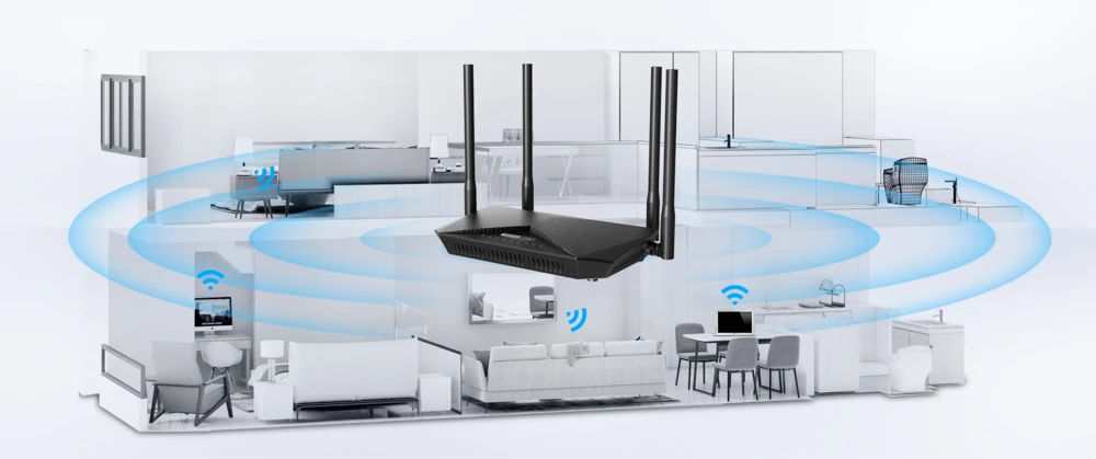 Totolink LR1200GB | WiFi Router | Wi-Fi 5, Dual Band, 4G LTE, 4x RJ45 1000Mb/s, 1x SIM, TOTOLINK LR1200GB 6952887470602