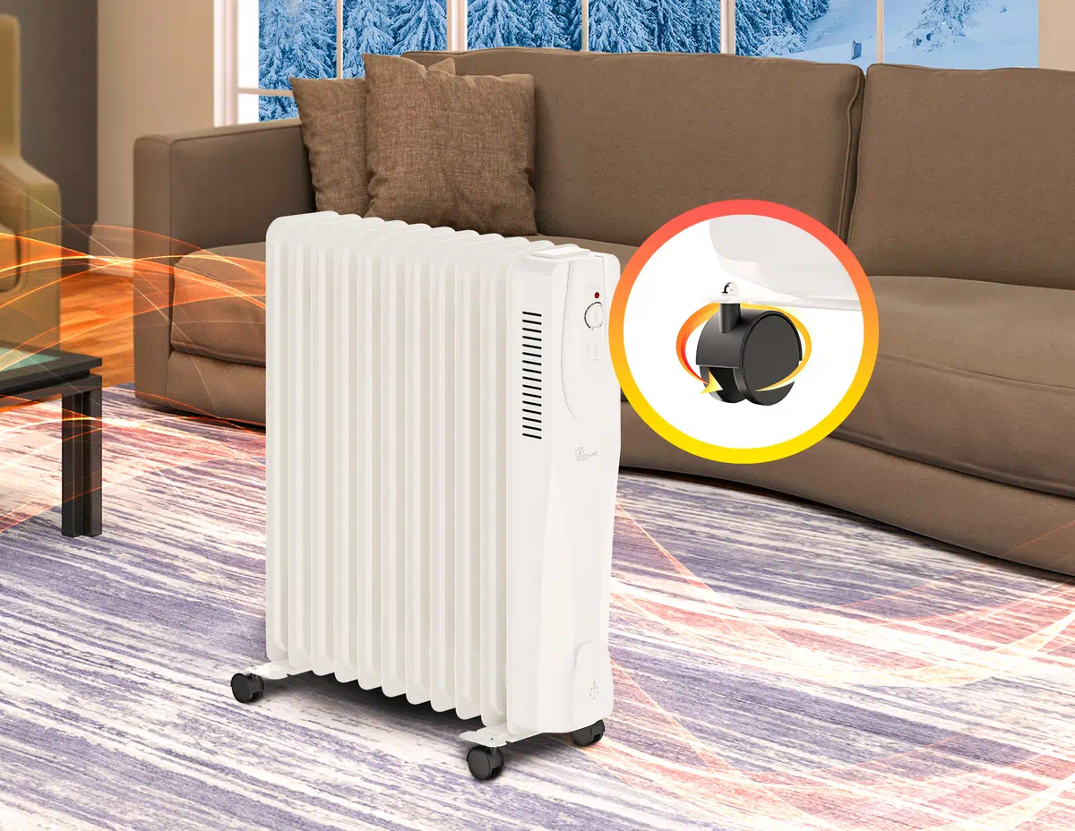 Extralink NY-25W1 | Oil filled radiator | 2500W, 11 fins, EXTRALINK EX.30622 5905090330622