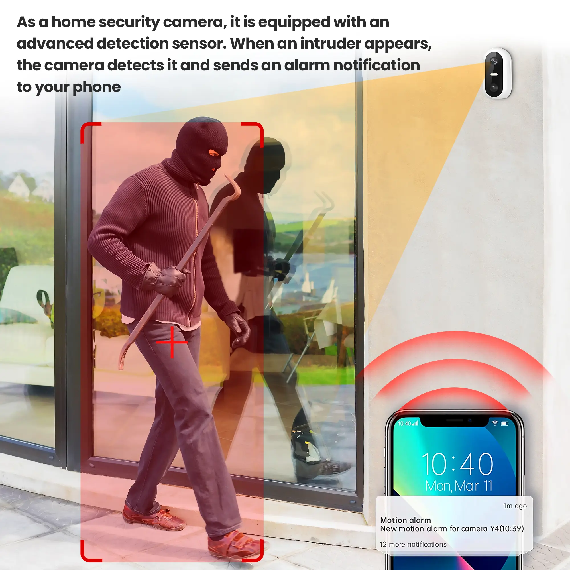 Extralink Smart Life SolarEye | Outdoor camera with solar panel | wireless, Full HD 1080p, Wi-Fi, 5200mAh battery, IP54, EXTRALINK EX.32985 5905090332985