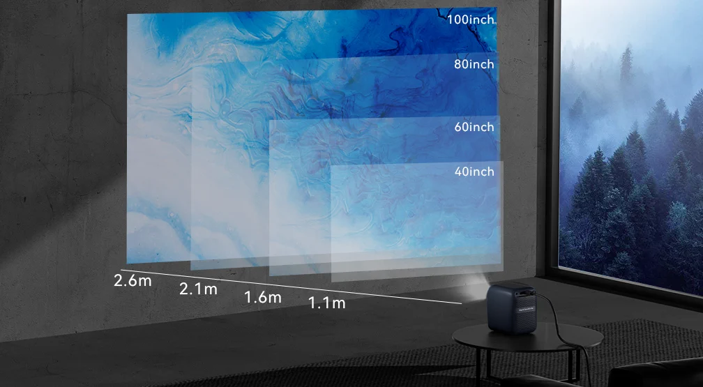 Wanbo T2 Max New Dark Blue | Projector | Full HD, 1080p, WiFi, 1x HDMI, 1x USB, WANBO WANBO T2 MAX NEW BLUE 6970885350351