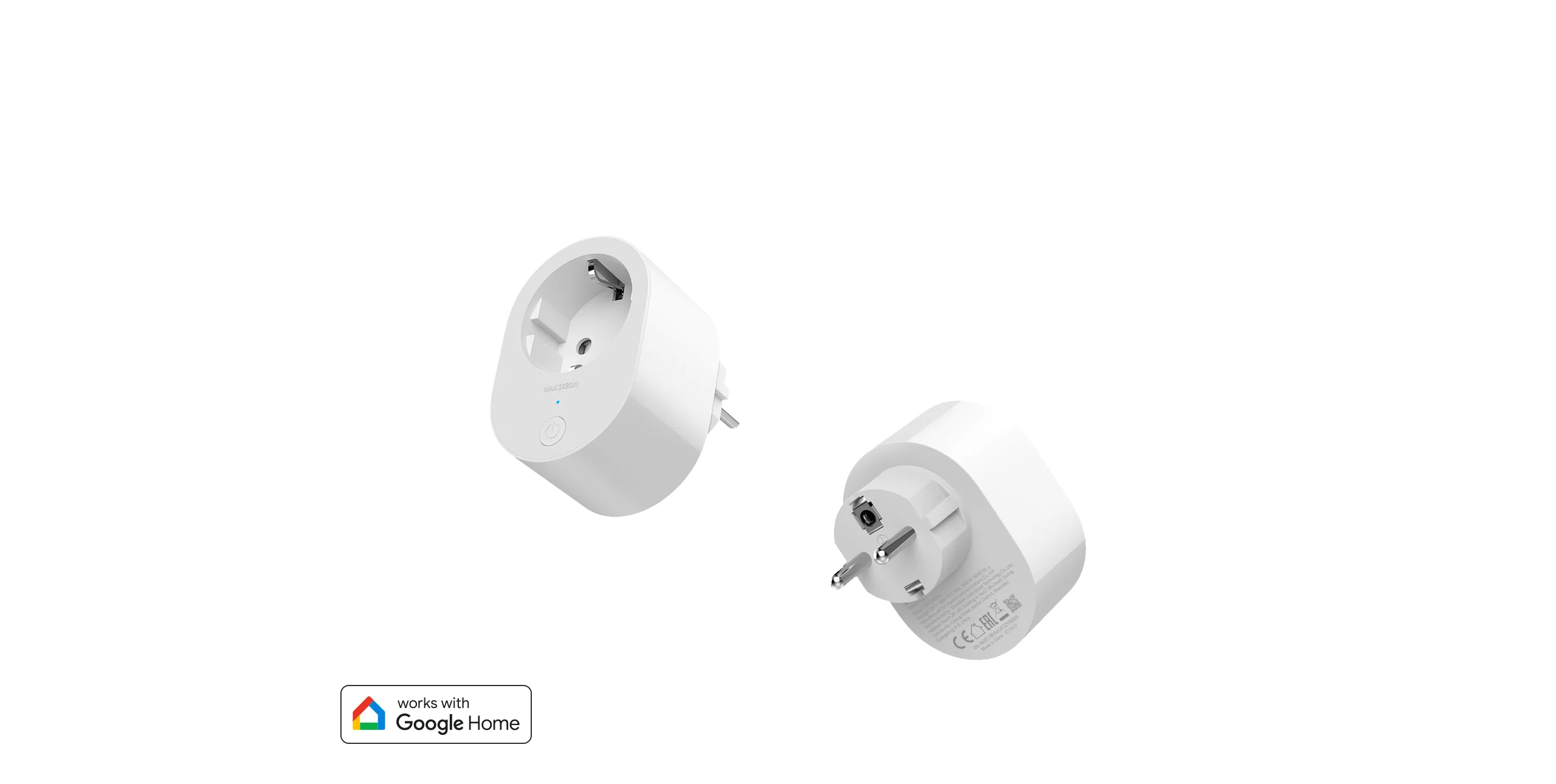 Xiaomi Smart Plug 2 WiFi EU | Wall Plug | WiFi, Remote control, 3680W, ZNCZ302KK, XIAOMI SMART PLUG 2 EU 6941812706626