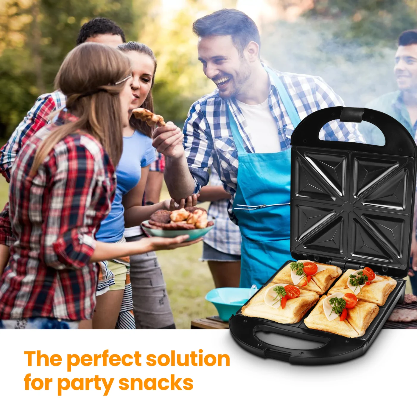 EXTRALINK SMART LIFE SANDWICH-MAKER XXL SJ-33, EXTRALINK EX.36662 5906168632020