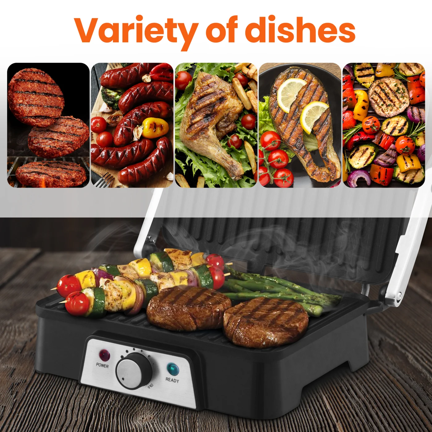 EXTRALINK SMART LIFE ELECTRIC GRILL SJ-36, EXTRALINK EX.36884 5905090336884