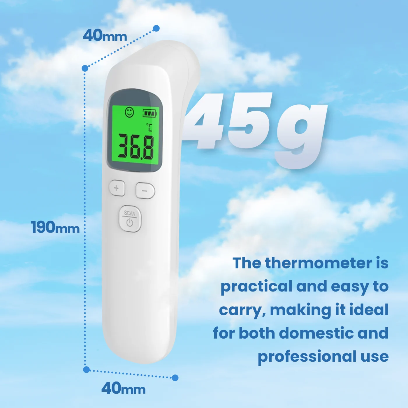 EXTRALINK SMARTLIFE THERMOMETER INFRARED F01, EXTRALINK EX.31672 5906168631672