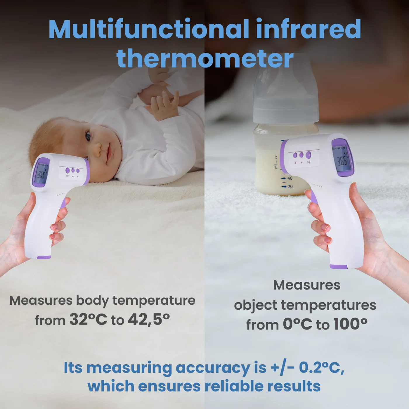 EXTRALINK SMARTLIFE THERMOMETER INFRARED T003 PISTOLET, EXTRALINK EX.31689 5906168631689