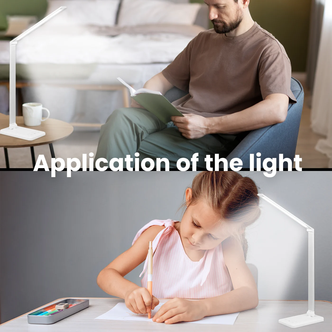 EXTRALINK SMART LIFE DESK LAMP WIRELESS CHARGING, EXTRALINK EX.31771