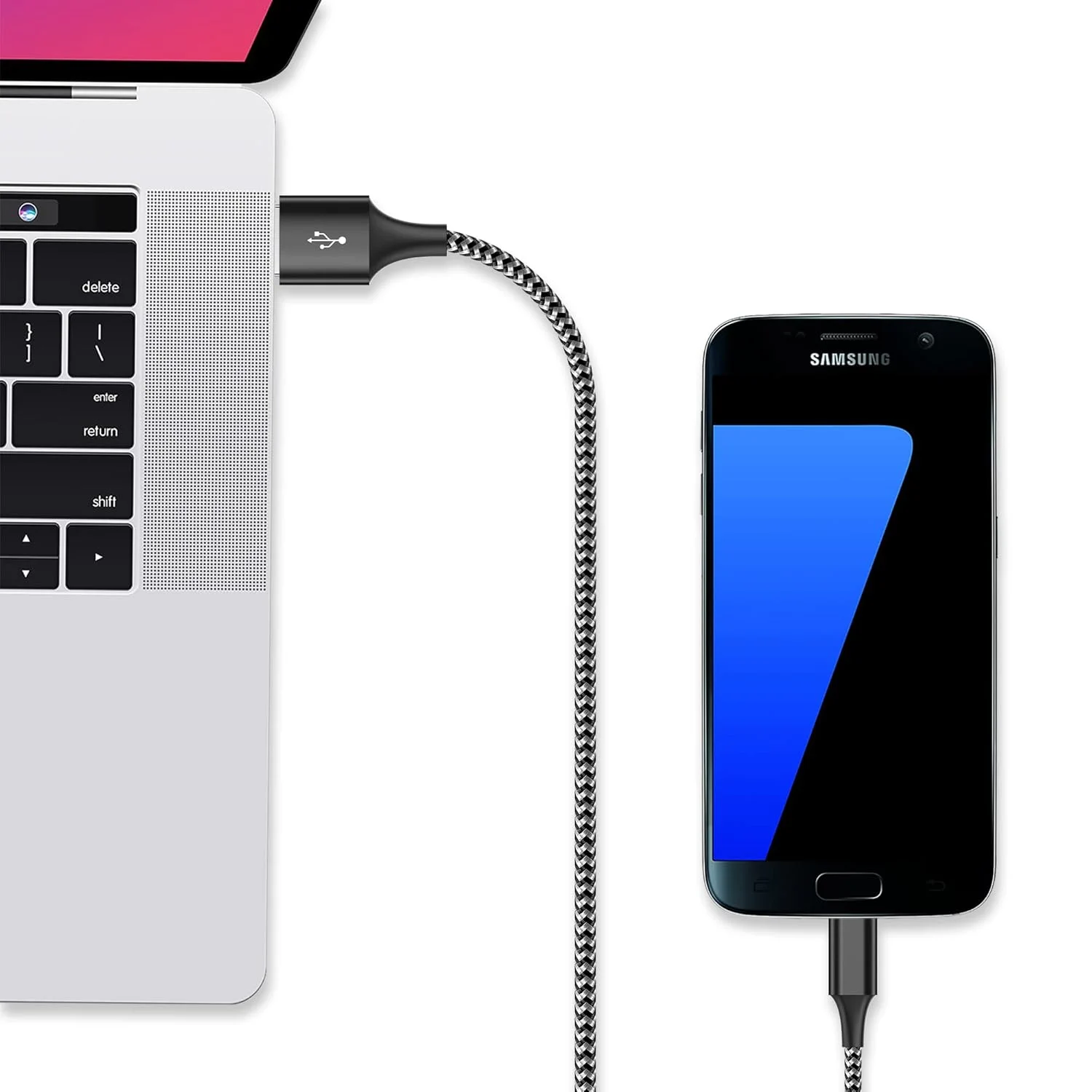 EXTRALINK SMART LIFE CABLE 15W, USB-A TO MICRO-USB, 100CM, PVC, 5V 2.4A, BLACK, EXTRALINK CABESL09 5906168632846