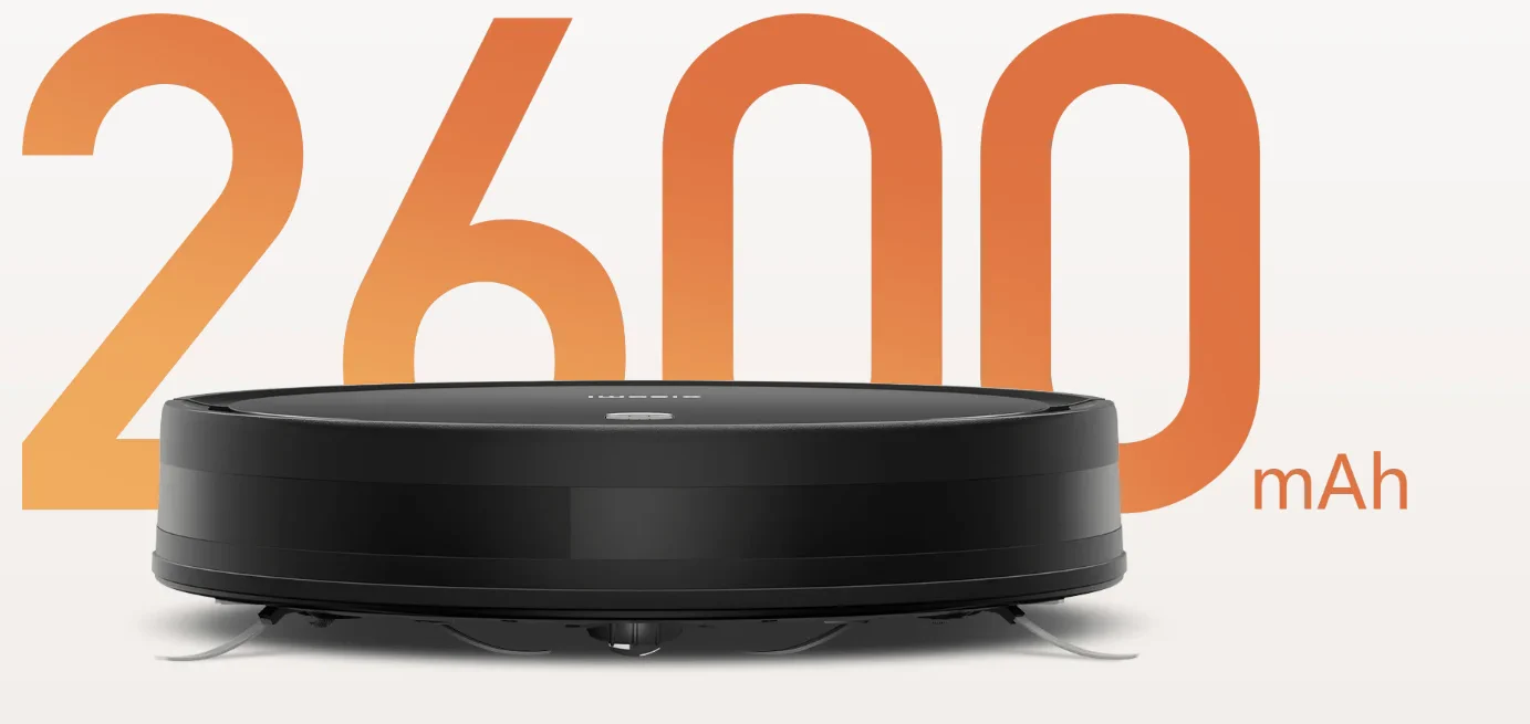 Xiaomi Robot Vacuum E5 Black | Smart robot vacuum cleaner | 2600mAh, 2000Pa, XIAOMI ROBOT VACUUM E5 (BLACK) EU 6941812774960