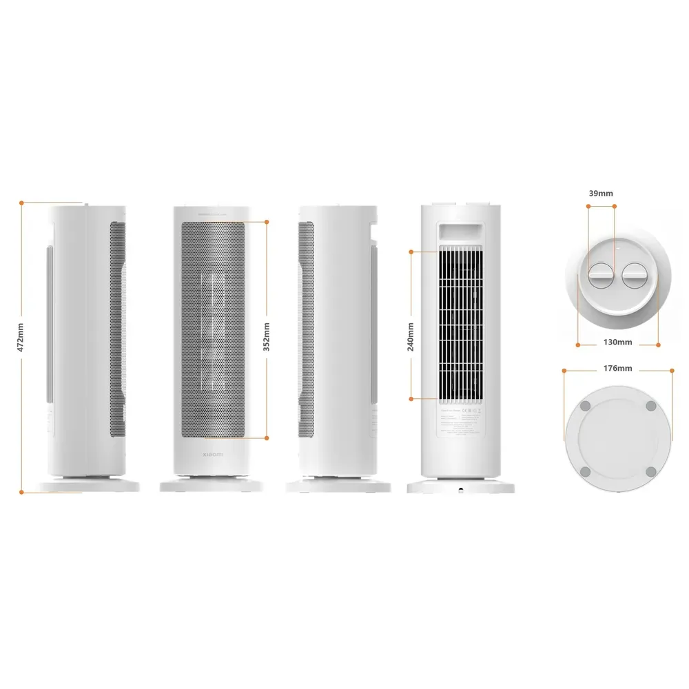 Xiaomi Fan Heater EU | Grzejnik, termowentylator | 1200W/2000W, XIAOMI FAN HEATER EU 6941812773185