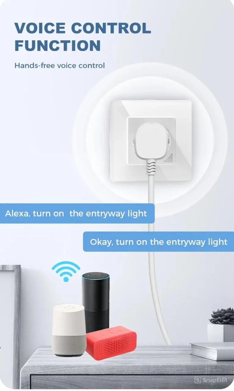 Extralink Smart Life Wall Socket Set Pro | Set: smart socket + frame | Color White, 230V, WiFi, EXTRALINK EX.35717 5906168635717