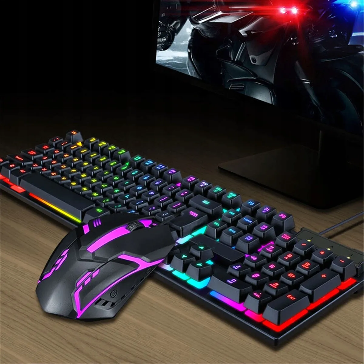 Extralink Gaming Set TF200 2in1 | Keyboard + mouse set | LED backlight, EXTRALINK EX.36011 5906168636011
