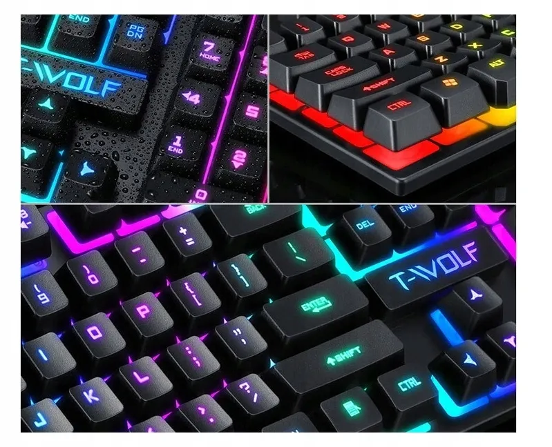 Extralink Gaming Set TF200 2in1 | Keyboard + mouse set | LED backlight, EXTRALINK EX.36011 5906168636011