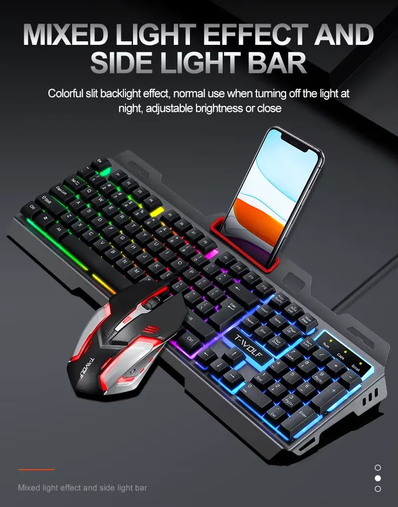 Extralink Gaming Set TF600 2in1 | Keyboard + mouse set | LED backlight, EXTRALINK EX.36042 5906168636042