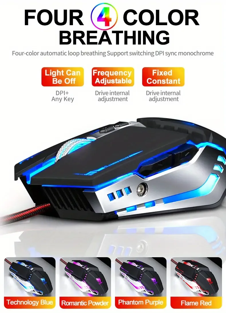 Extralink Gaming Mouse V7 | Gaming mouse | wired, optical, 1600dpi, 7 buttons, LED backlight, EXTRALINK EX.36165 5906168636165