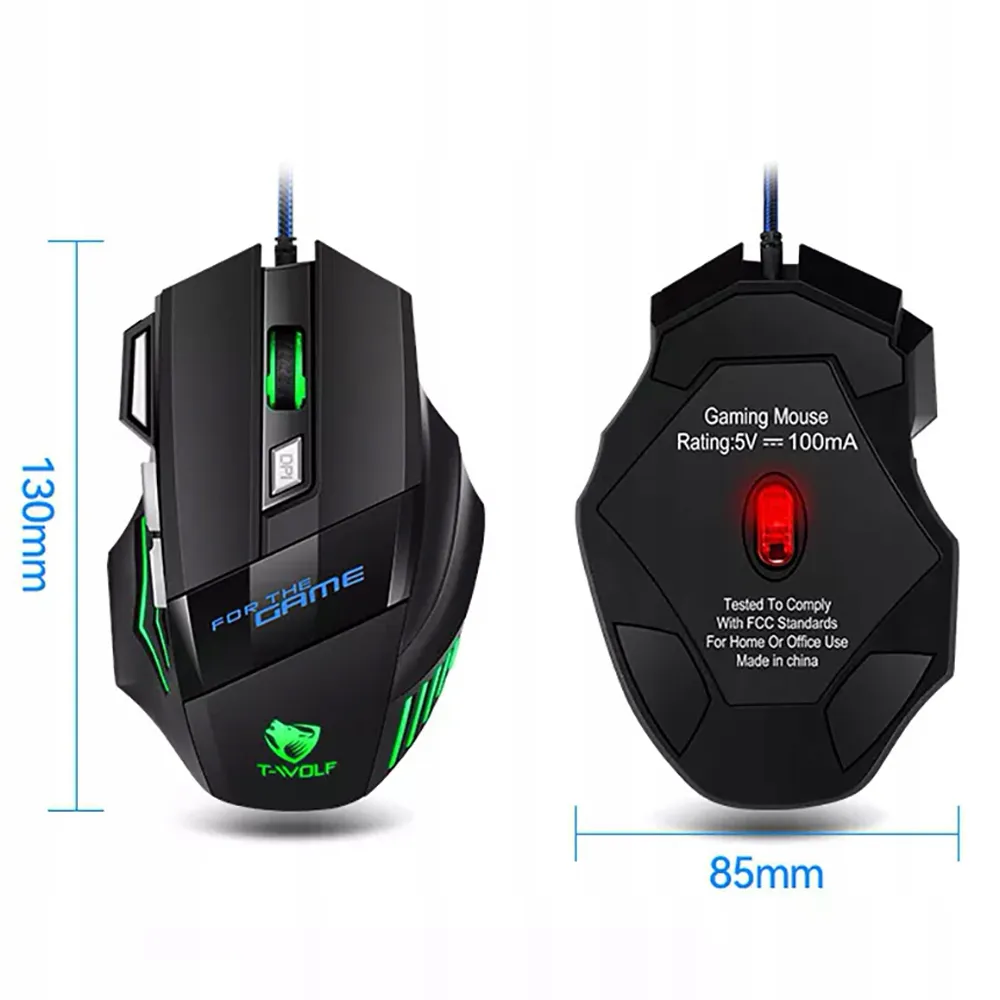 Extralink Gaming Mouse M1 | Gaming mouse | wired, optical, 3200dpi, 7 buttons, EXTRALINK EX.36240 5906168636240