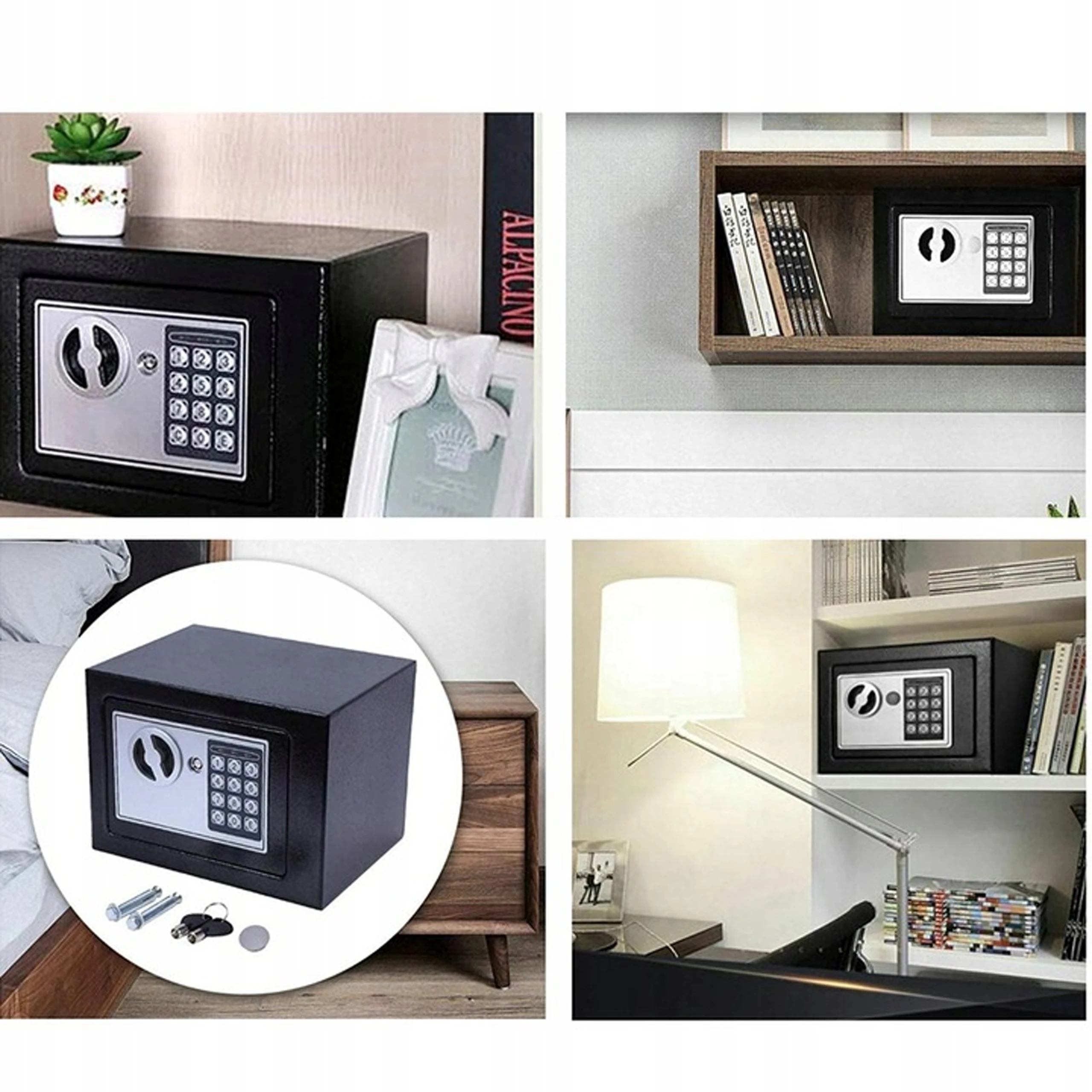 Extralink Home | Safe with electronic lock | digital code, armored box, keys, S-406, EXTRALINK EX.36349 5906168636349