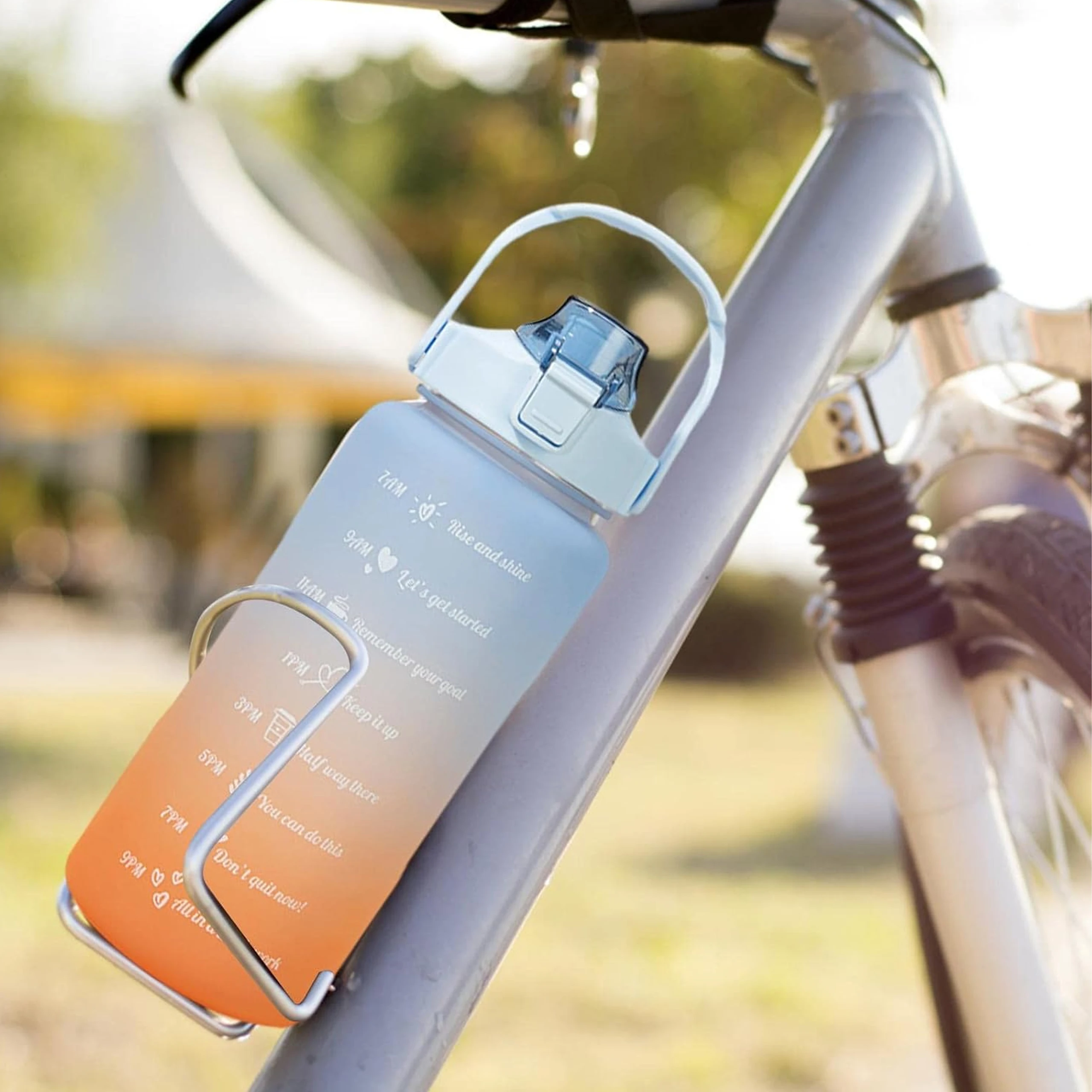 Extralink | Motivational Bottle | Water Bottle, 2000ml, Blue-Orange, BUT-993, EXTRALINK EX.36462 5906168636462