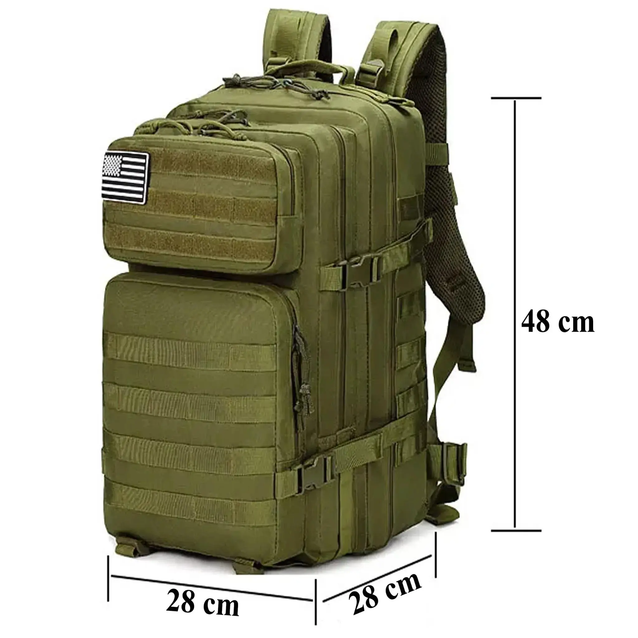Extralink Military Tactical School Backpack for Men Large 45L Travel Bag MIL-1115, EXTRALINK EX.36929 5906168636929