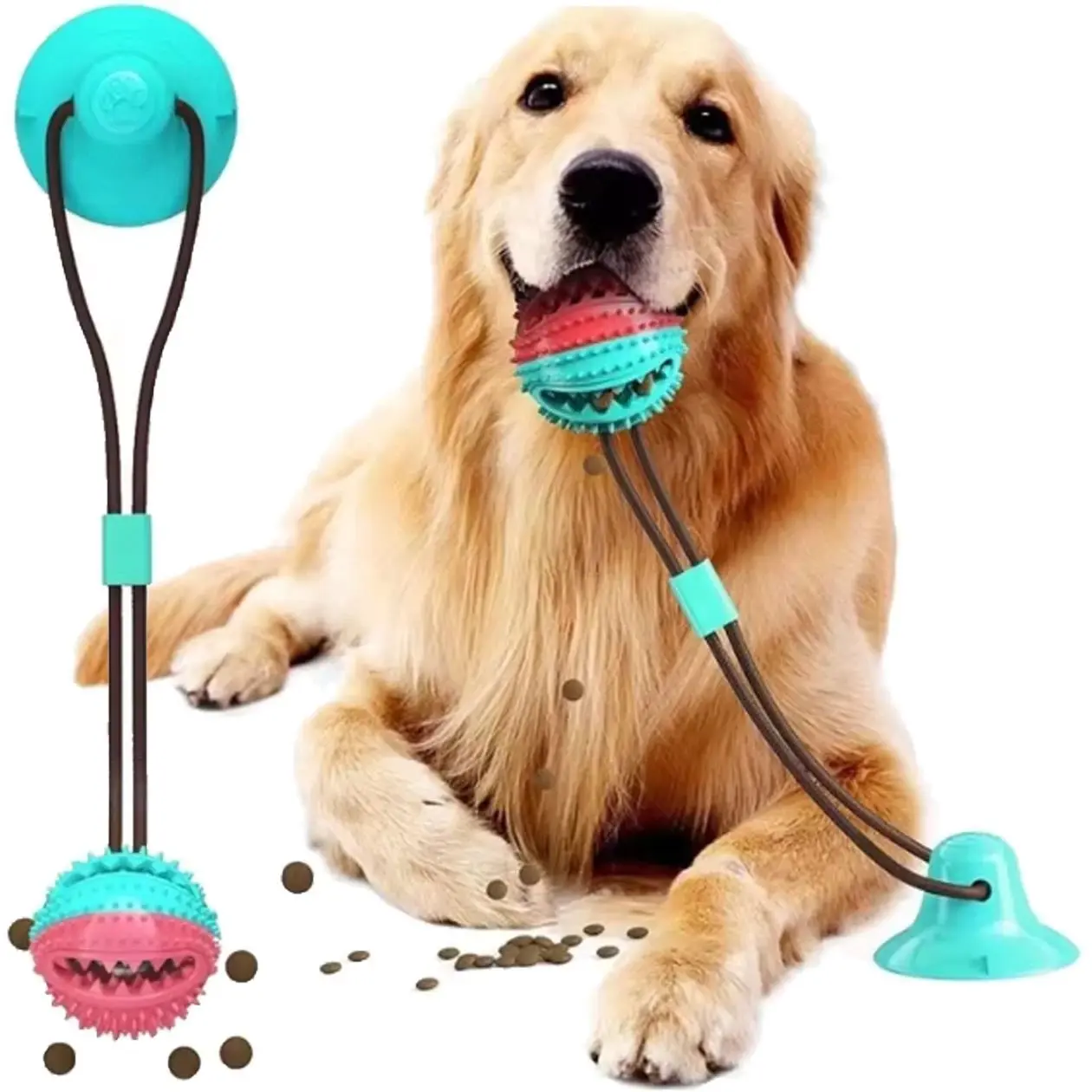 EXTRALINK PETS ZABAWKA NA PRZYSMAK KARMĘ INTERAKTYWNA DLA PSA Z PRZYSSAWKĄ GRYZAK PET-842, EXTRALINK EX.38473 5906168638473