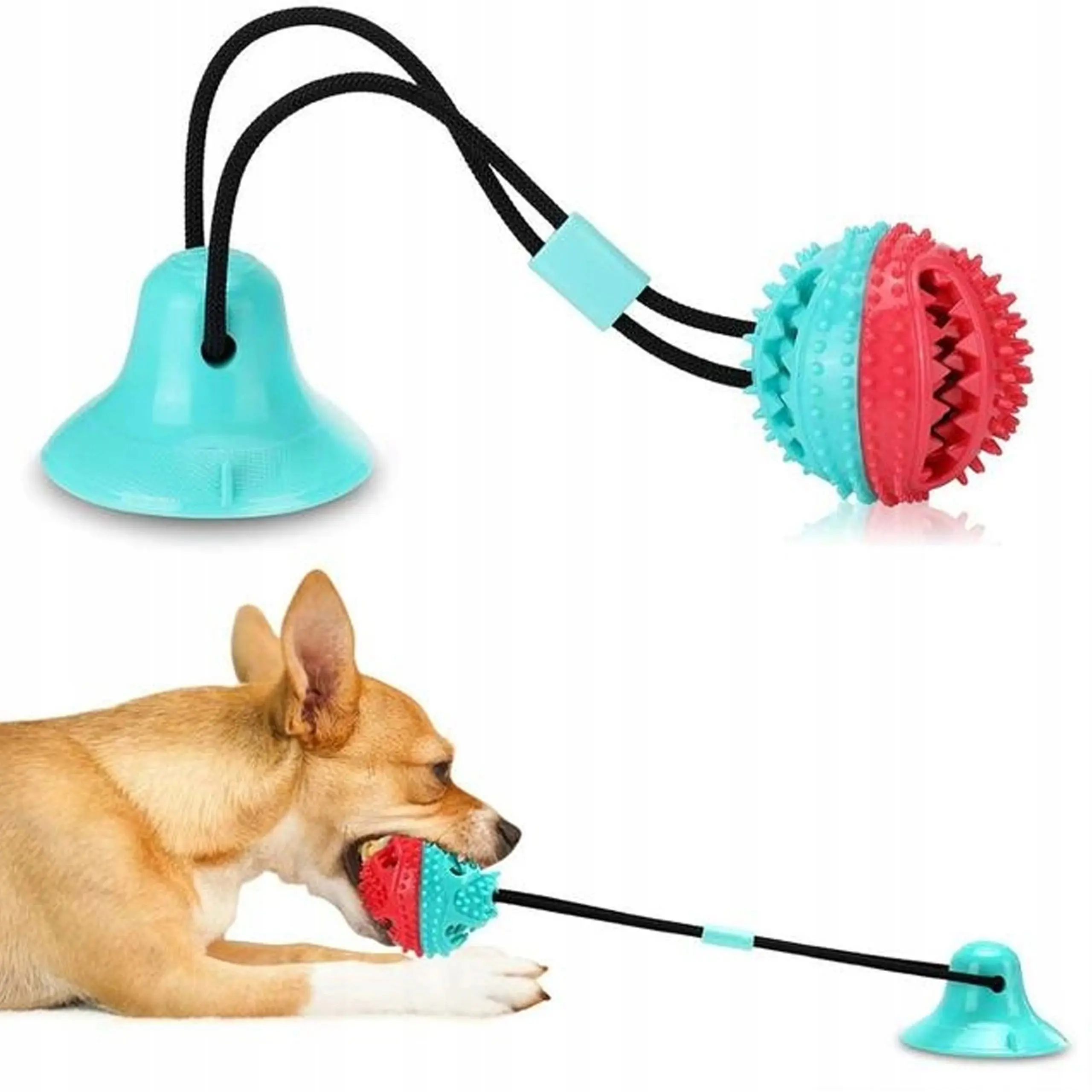 EXTRALINK PETS ZABAWKA NA PRZYSMAK KARMĘ INTERAKTYWNA DLA PSA Z PRZYSSAWKĄ GRYZAK PET-842, EXTRALINK EX.38473 5906168638473