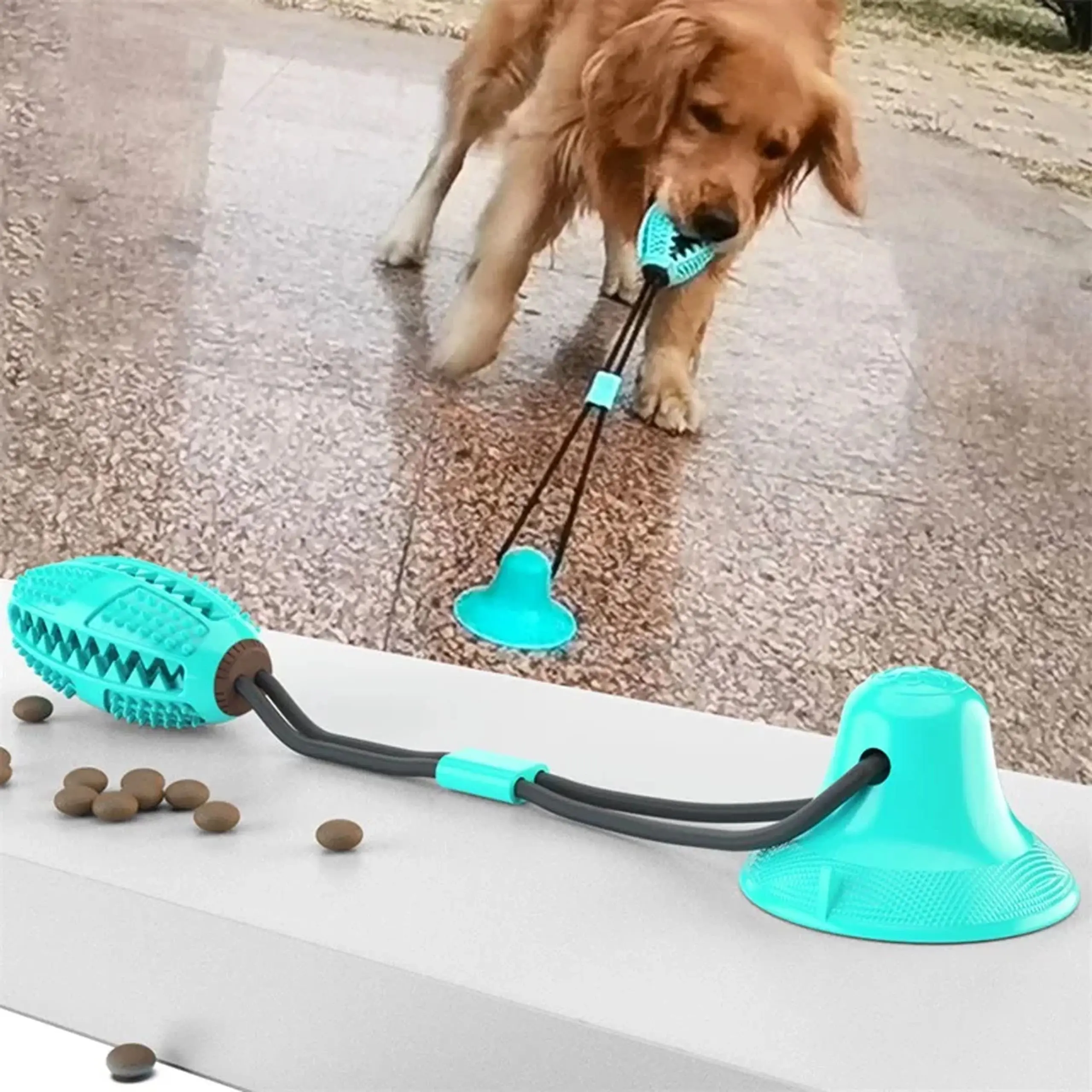 EXTRALINK PETS ZABAWKA NA PRZYSMAK KARMĘ INTERAKTYWNA DLA PSA Z PRZYSSAWKĄ GRYZAK PET-845, EXTRALINK EX.38442 5906168638442