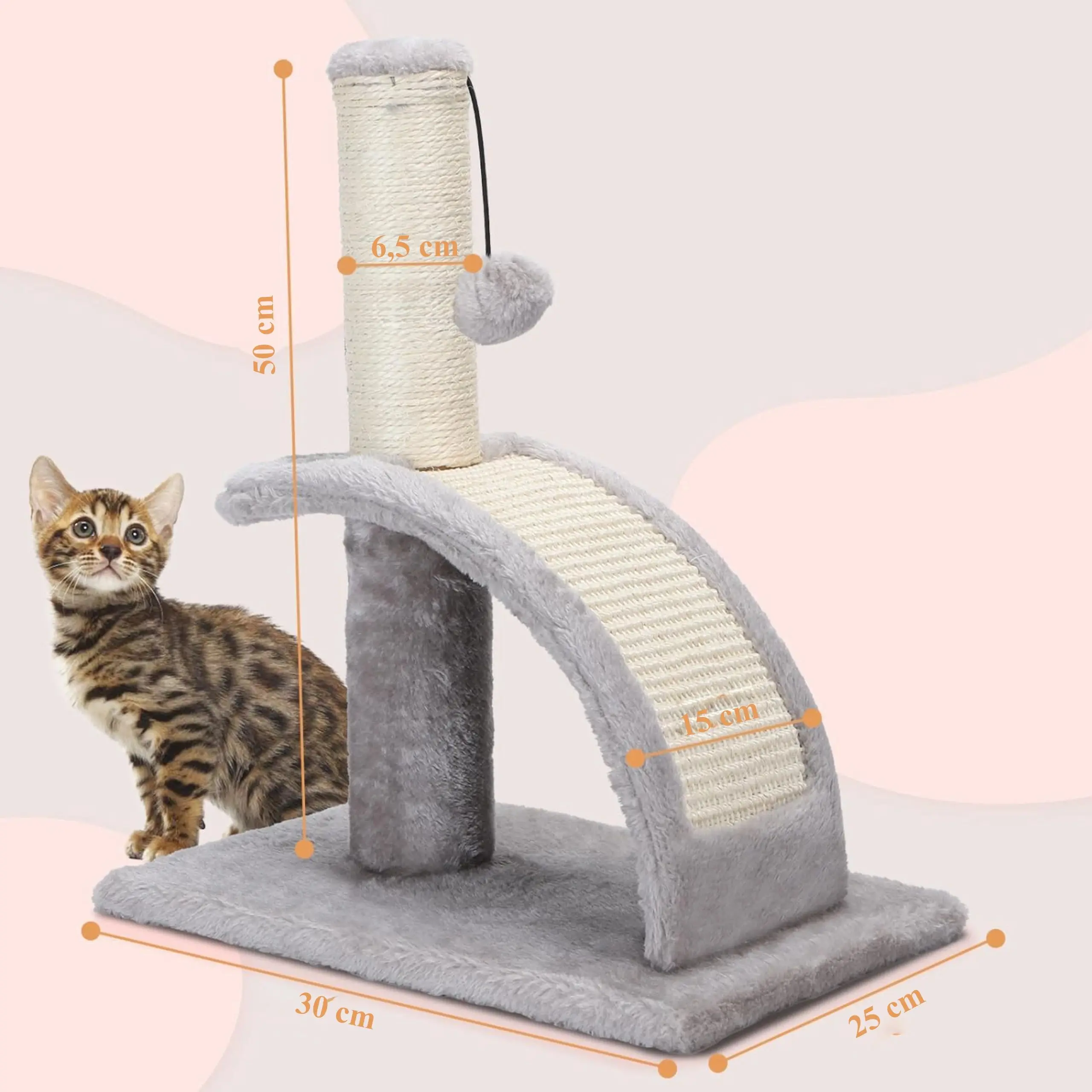 EXTRALINK PETS DRAPAK DLA KOTA KOTÓW KOCIĄT LEGOWISKO SŁUPEK SZCZOTKA ZABAWKA PIŁECZKA PET-772, EXTRALINK EX.38336 5906168638336
